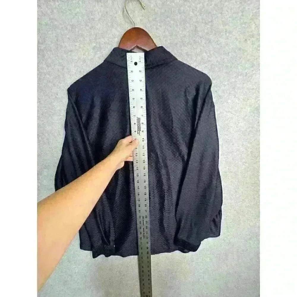 VTG Panhandle‎ Slim Men's XL Western Shirt Embossed Pattern Metal Buttons L/S - Picture 11 of 13